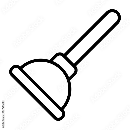 Clog remover, drain unclogger, suction plunger, sink plunger, force cup icon and easy to edit.