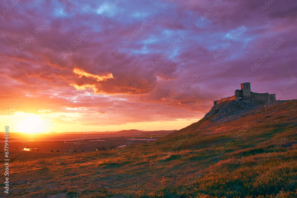 the medieval fortress of Enisala