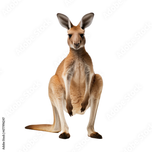 Kangaroo isolated on transparent background,transparency 