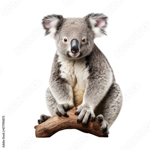 Koala isolated on transparent background transparency 