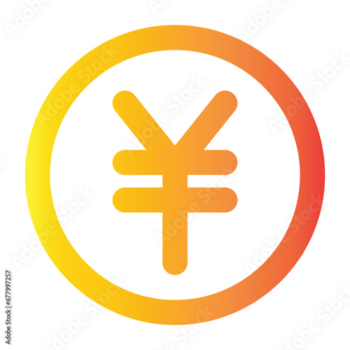 yen sign icon