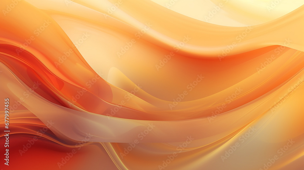 light orange lines on a white background silk.