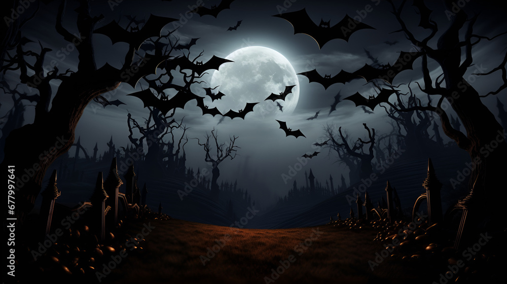 halloween background with moon,halloween background with bats,halloween night background,Spooky Moonlit Night: Halloween Background with Bats,Eerie Elegance: Halloween Night Background 