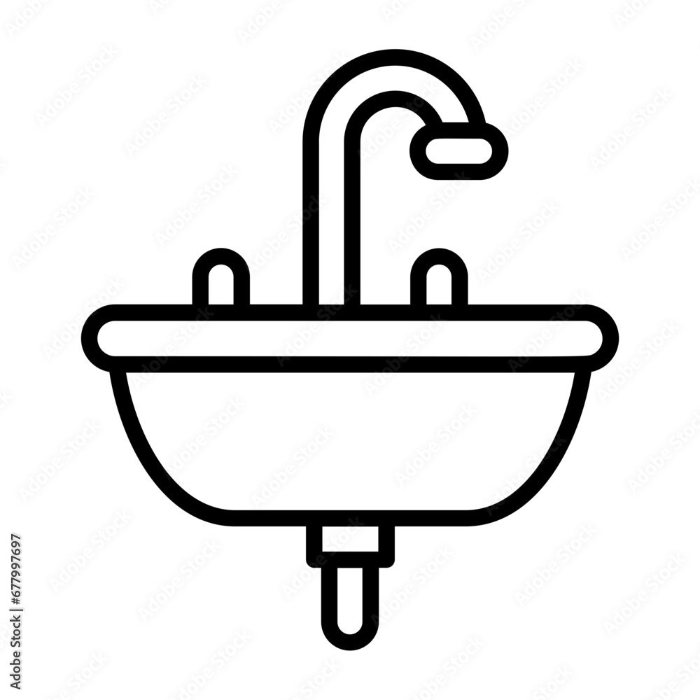 Basin, sink, washstand, hand basin, lavabo icon and easy to edit. Basin, sink, washstand, hand basin, lavabo icon and easy to edit.