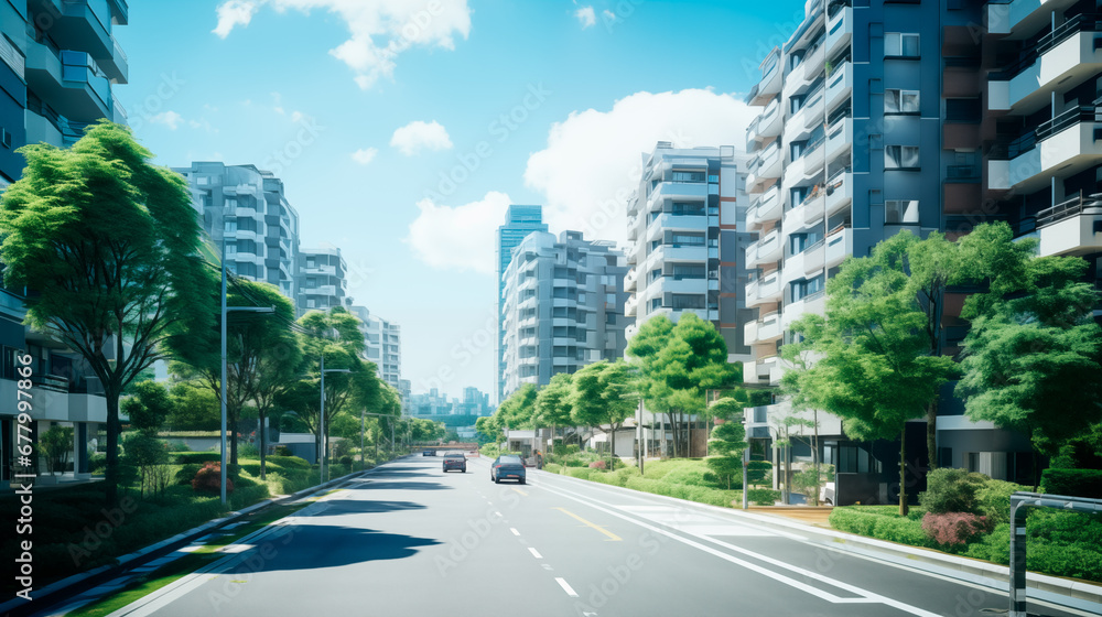 Fototapeta premium 林立する集合住宅