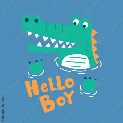 cartoon crocodile