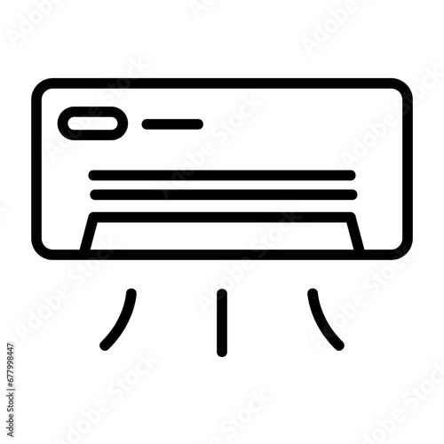  AC, cooling device, air cooling, climate control, cooling system icon and easy to edit.