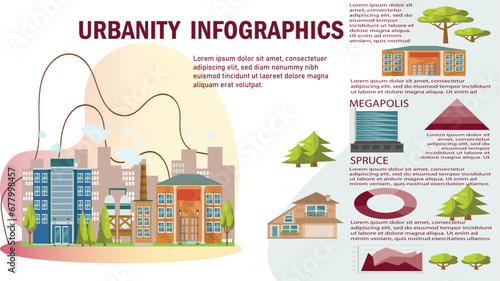 Urbanity infographics template.