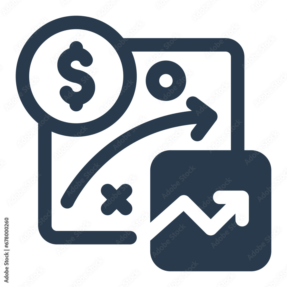Investment Strategy Formulation Icon Investment Strategy Formulation Icon