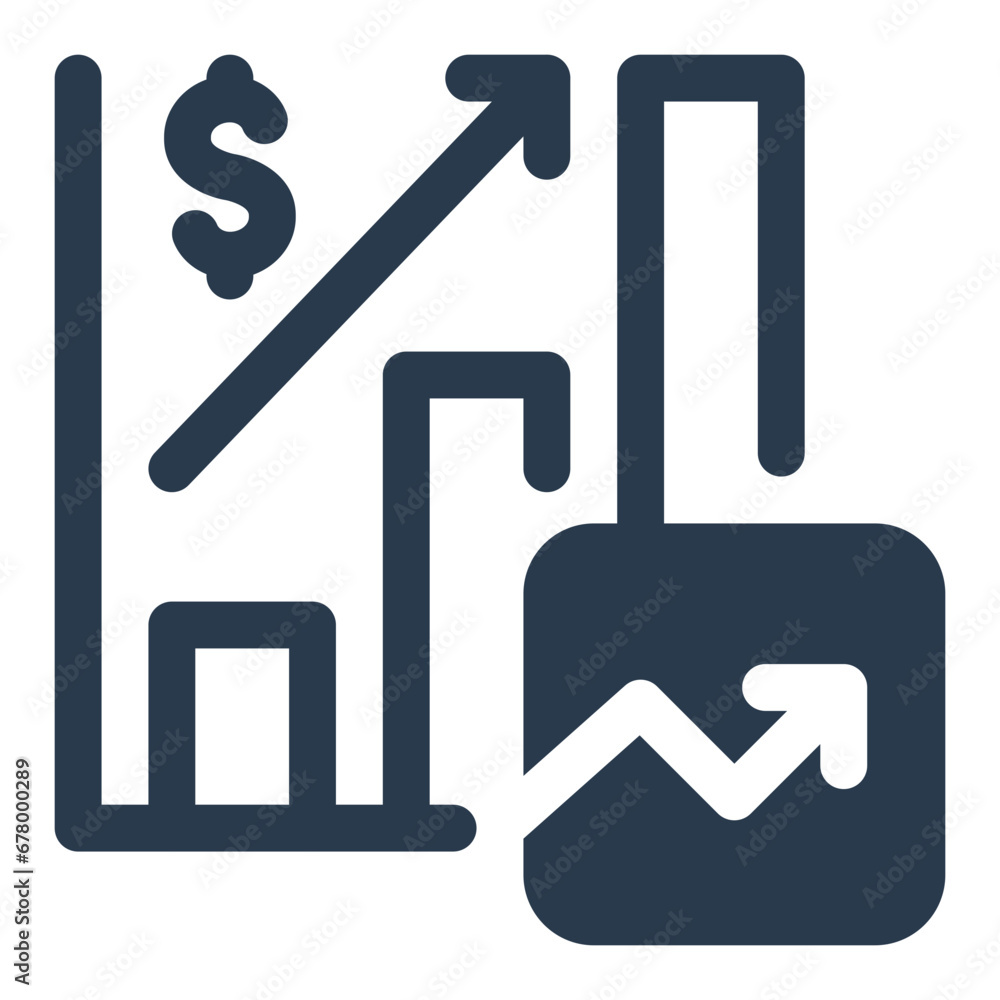 Optimal Market Performance Tracking Icon Optimal Market Performance Tracking Icon