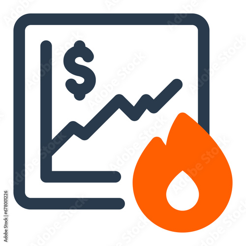 Dynamic Market Trend Identification Icon