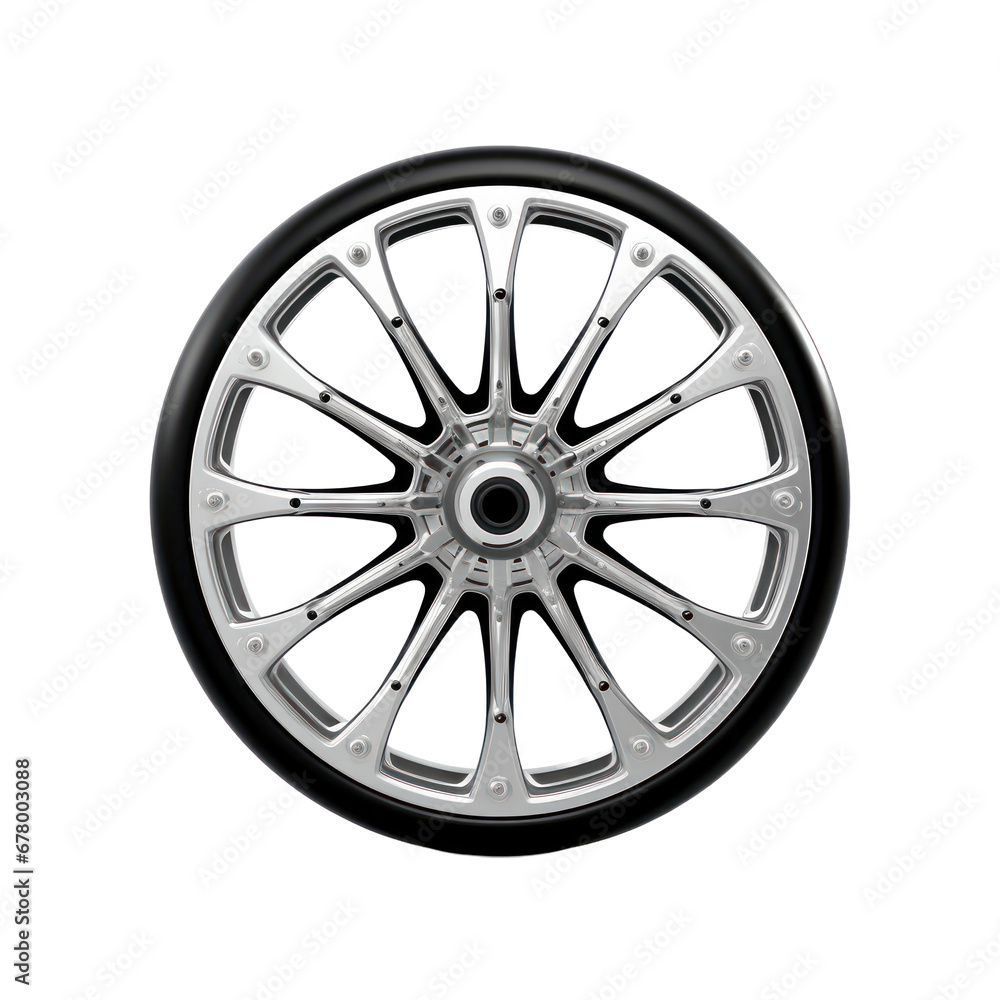 Wheel isolated on transparent background,transparency 