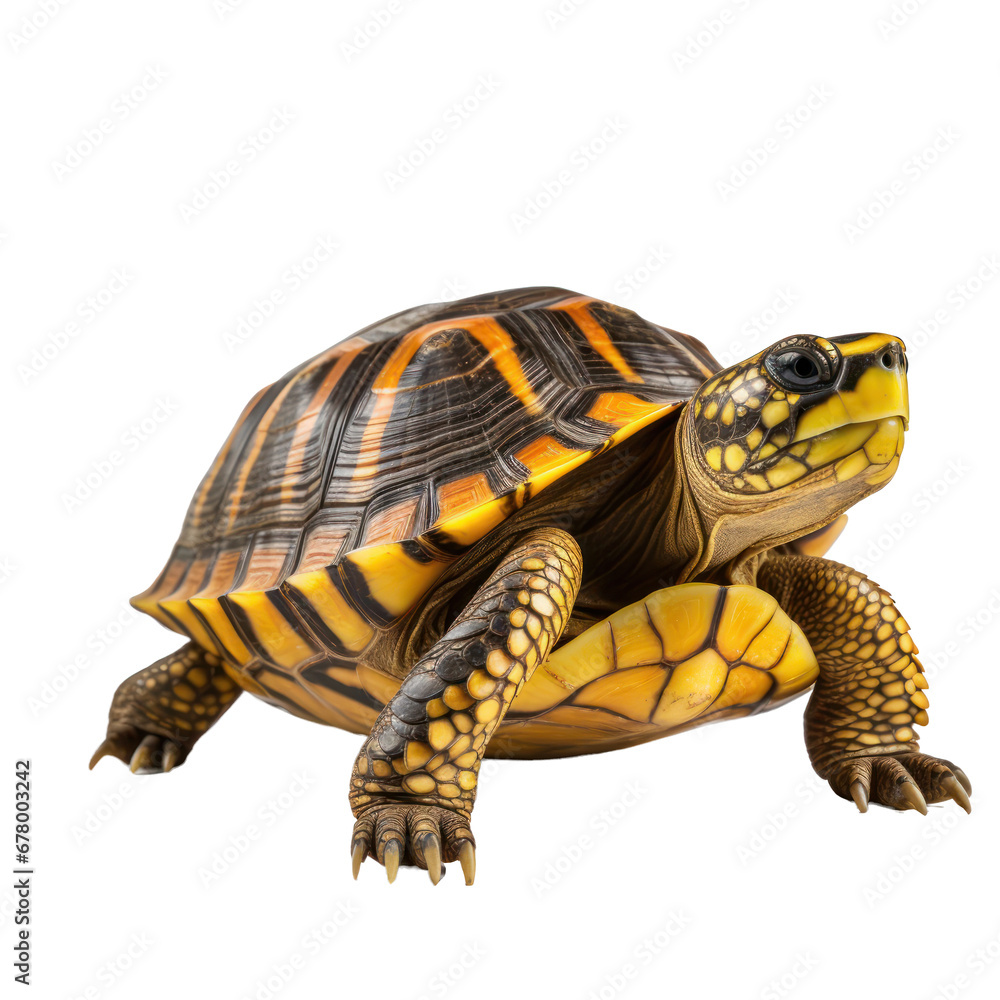 Turtle isolated on transparent background,transparency 