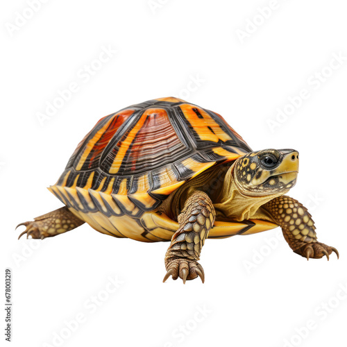 Turtle isolated on transparent background,transparency 