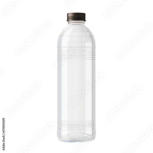 Empty bottle of water,bottle of water mockup isolated on transparent background,transparency 