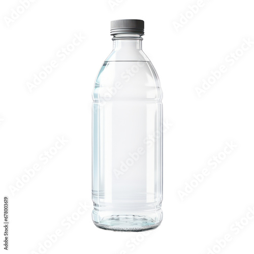Empty bottle of water,bottle of water mockup isolated on transparent background,transparency 