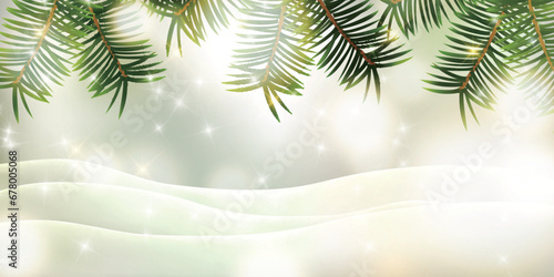 クリスマス　雪　風景　冬　背景