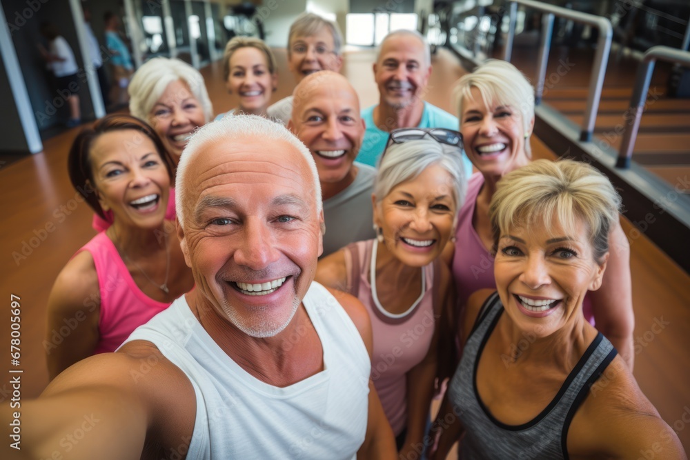 Senior Group Friends Exercise Relax Concept Senior Group Friends Exercise Relax Concept