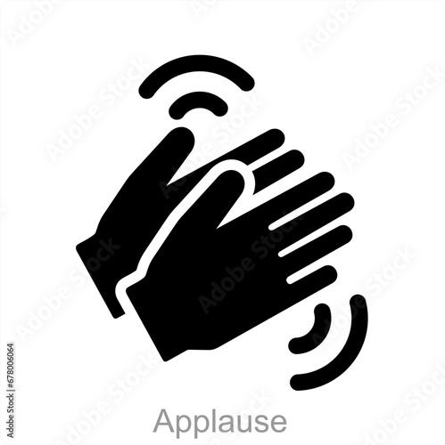 Applause and clap icon concept