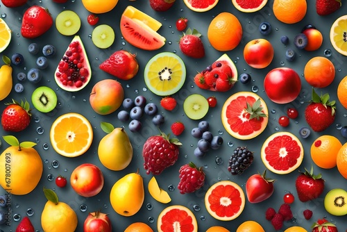 background of fruit