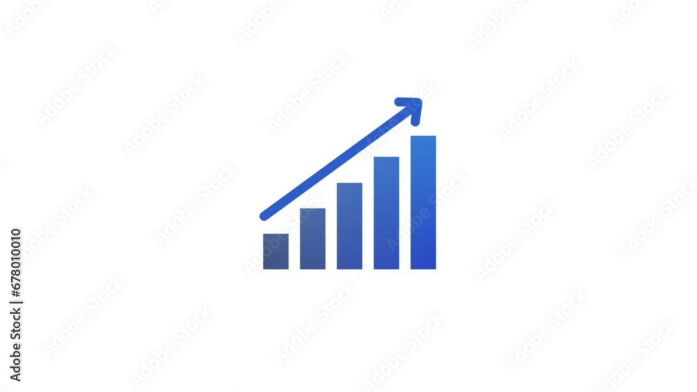 Business growth and success arrow, growing business chart animation with dollar sign. k1_1922 Business growth and success arrow, growing business chart animation with dollar sign. k1_1922