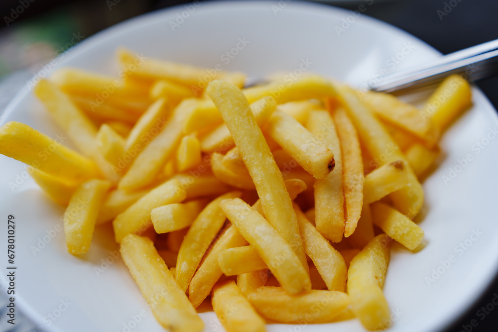 A plate of french fries. favorite fast food food. A plate of french fries. favorite fast food food.