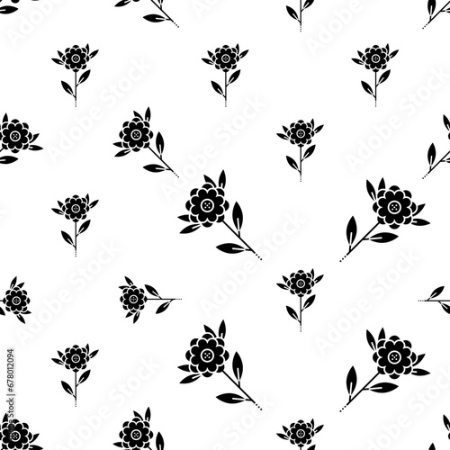 Floral Icon Seamless Pattern Y_2008001