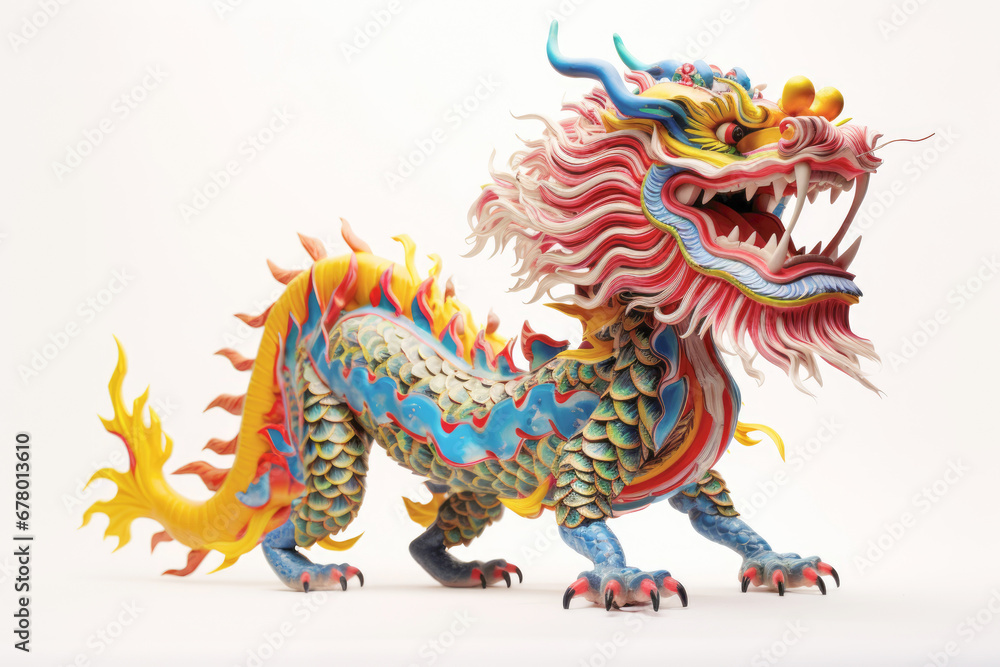 Chinese dragon as symbol of asian festival and New Year Chinese dragon as symbol of asian festival and New Year