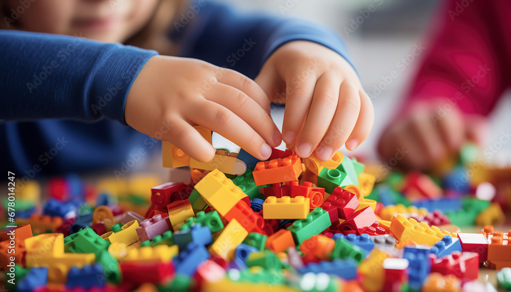 child playing with blocks child playing with blocks