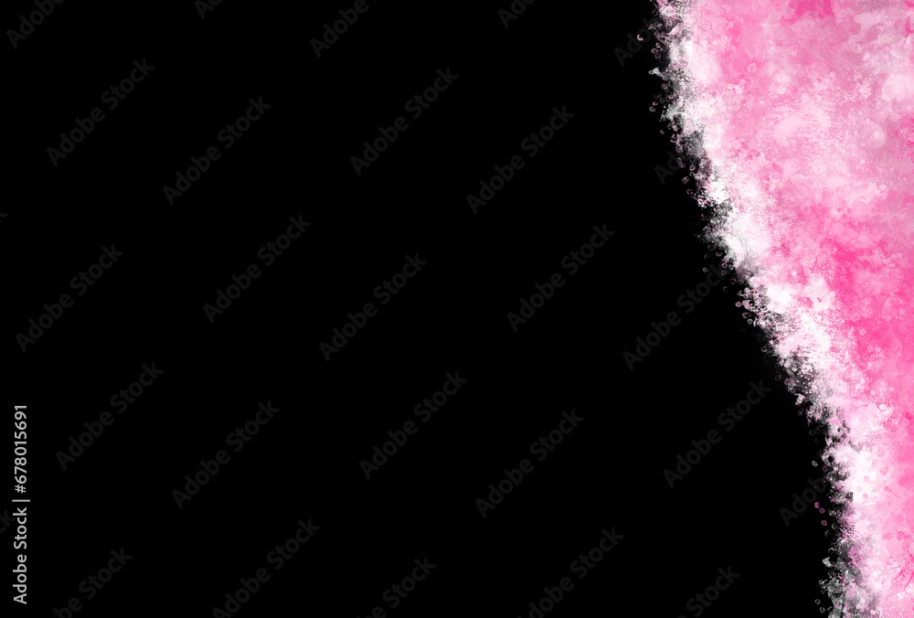 Fototapeta premium 水彩風の抽象的な夜桜の背景イラスト素材