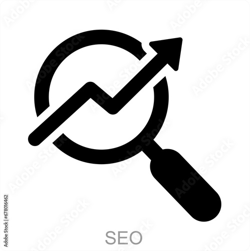 SEO and search icon concept 