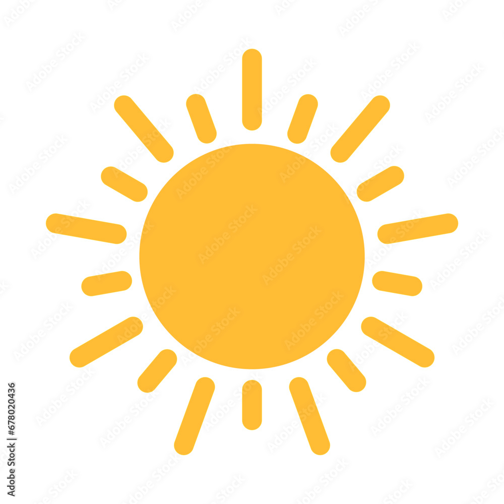 Sun icon vector for your web design, logo, UI. illustration Sun icon vector for your web design, logo, UI. illustration