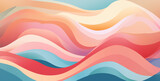 abstract colorful waves, Abstract pastel colored paper background
