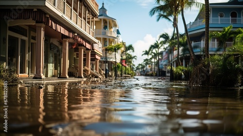 Flood in Key West, Florida, USA photo