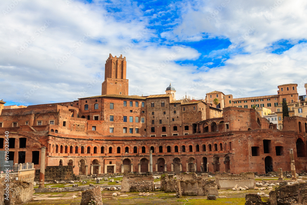 Trajan's Market (Mercati di Traiano) is a large complex of ruins in the city of Rome, Italy