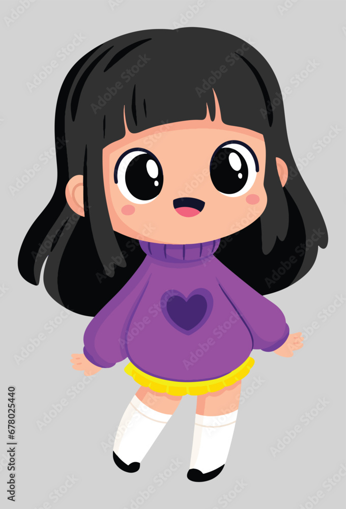 cute girl vector art and illustration cute girl vector art and illustration
