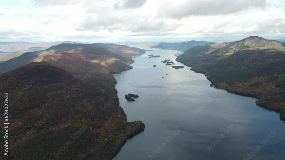 Lake George in upstate New York Lake George in upstate New York