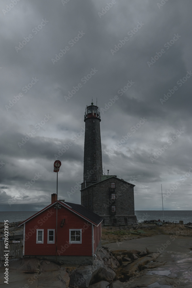 lighthouse over the coast of the Baltic sea