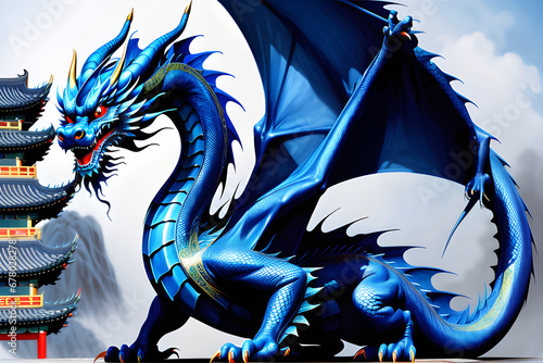 2024 blue dragon year photo