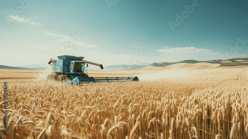 Harvesting Gold: Wheat Fields Embrace the Thresher, Generative AI