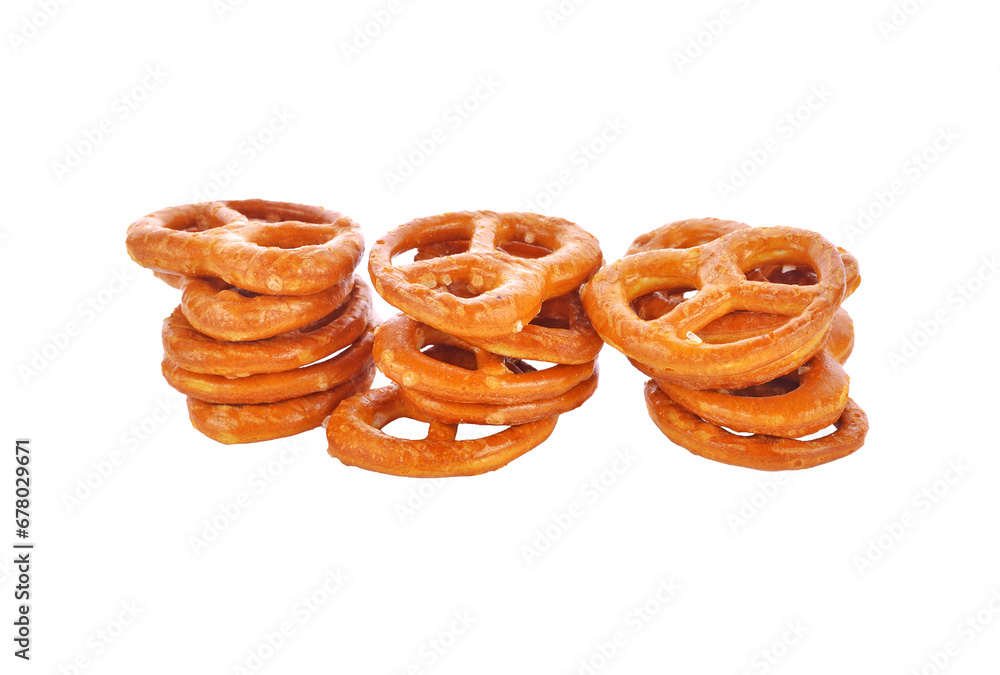 Fototapeta premium Salted pretzels transparent png