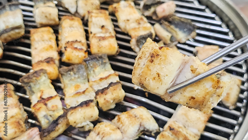 Korean food Grilled eel bbq Korean food Grilled eel bbq