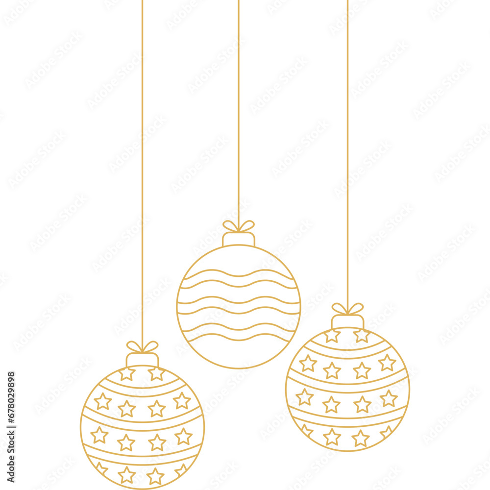 Christmas Ball Line Hanging Decoration