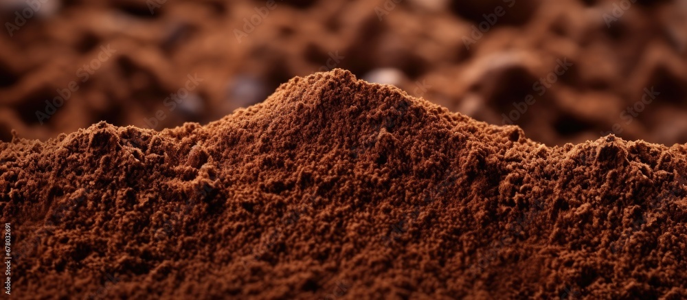 Coffee grounds up close with a textured food backdrop Copy space image Place for adding text or design Coffee grounds up close with a textured food backdrop Copy space image Place for adding text or design
