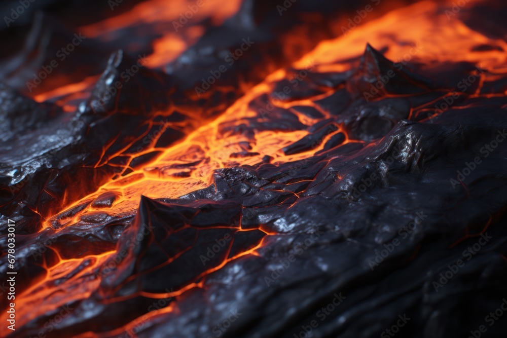 Lava was in the cracks of the earth to view the texture of the glow of volcanic magma in the cracks. Lava was in the cracks of the earth to view the texture of the glow of volcanic magma in the cracks.