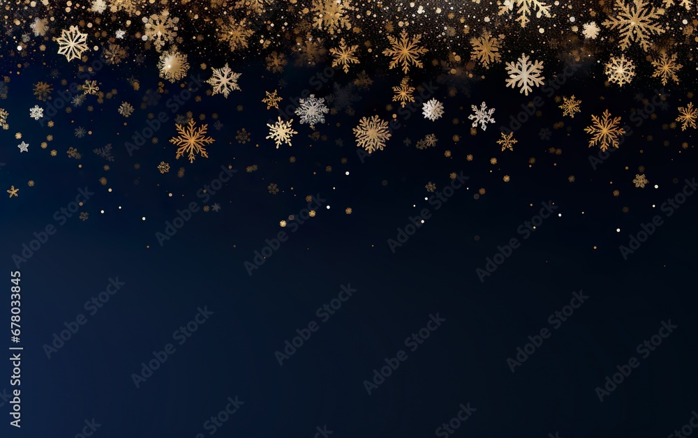Navy Christmas background with snowflakes Navy Christmas background with snowflakes
