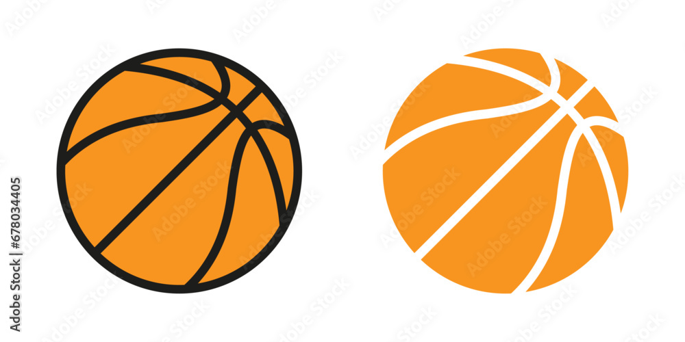 Orange basketball icon vector illustration design