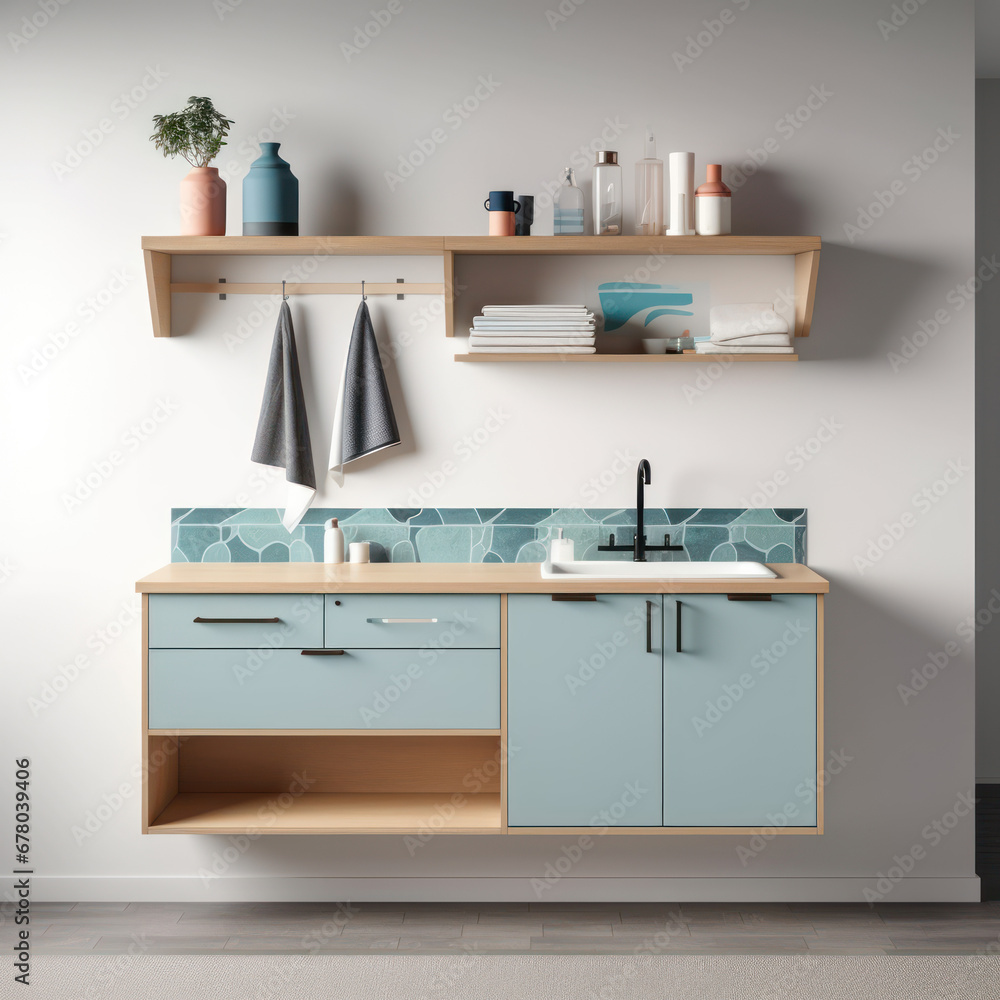 A refined azure water station with a minimalist side
A refined azure water station with a minimalist side
