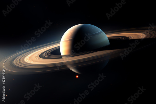 saturn planet, AI generated photo