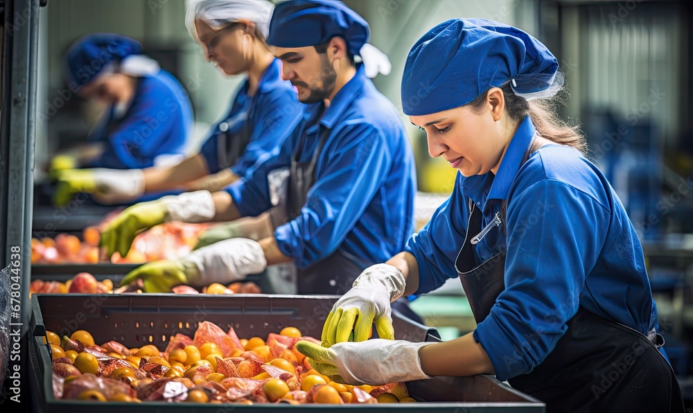 A Group of Chefs Preparing Delicious Cuisine in a Busy Kitchen A Group of Chefs Preparing Delicious Cuisine in a Busy Kitchen